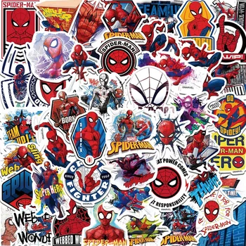 10/30/50tk Disney Marvel Spider Man Anime Kleebised Mootorratta Telefon Auto Sülearvuti Pagasi Kitarr Veekindel Kleebis Decal Kid Mänguasi