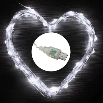 10m 100LED USB vasktraat Haldjas Tähine String Hele LED Valgus Väljas Veekindel Pulmad jõulupidu Decor Lightin Y7
