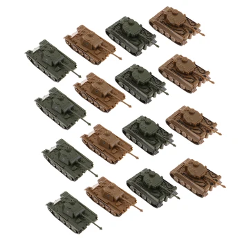 16X Laekuva 1/144 Kids Mänguasi saksa VI Ausf E Tiger I+V Panther Tanki Mudelid, Mänguasjad