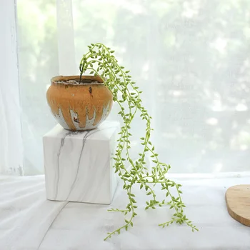 1tk Kunstlik Succulents Pärlid Mahlaka Rohelise Viinamarja Lill Rippuvad Rotangist Simulatsiooni Pärlid String Taim Väljavalitu Pisarad Bonsai