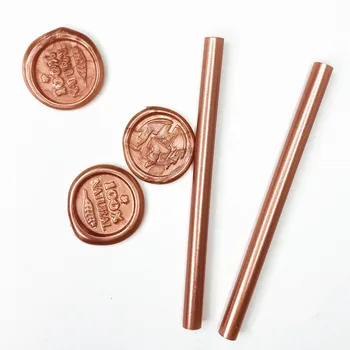 200mm Hot Melt Glue Stick Retro Metallik Värv Pronks Rose Gold Lakk Vaha Tihend DIY Tööriistad Kõrge Viskoossusega Liim 7/11mm*25PCS
