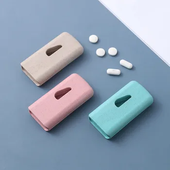 2022 Uus Ravim Pill Omanik Tablett Lõikur Splitter Pill Juhul Mini Kasulik Portable Storage Box Pill Tablett Pill Lõikur Jagaja