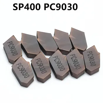 20PCS keerates vahend SP400 PC9030 4mm kõrge kvaliteedi karbiid tera metalli treimine vahend SP400 treipingi vahend CNC osad ja okste vahendid