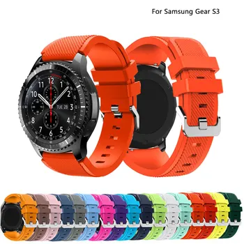 22mm WatchBand Samsung Käik S3 Piiril/Classic Huawei Vaadata Gt Silikoon Smart Watch Band Samsung Galaxy Vaata 46 mm