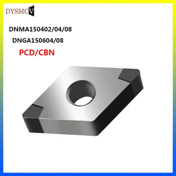 2PC DNMG150608 PCD CBN sisesta DNMG 150604 CNC diamond kuupmeetri nitriidi keerates sisesta karbiid keerates lisa