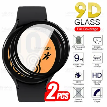 2tk 9D Kaardus Karastatud Klaasist Samsung Galaxy Vaata 4 44mm 40mm Smart Watch4 44 40 MM Sagedusala Screen Protector kaitsekile