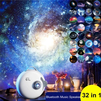 32 1 Planetaarium Projektor Star Galaxy tähistaeva Projectionr Lamp LED Pöörleva Keskendudes Õhtul Tuli Koju Magamistuba Decor