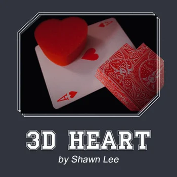 3D Südame Shawn Lee Trikk Romantiline Kaart Trikk Magic Rekvisiidid Illusioonid lähedalt Maagiline Puzzle Mänguasjad Maag As seen on Tv
