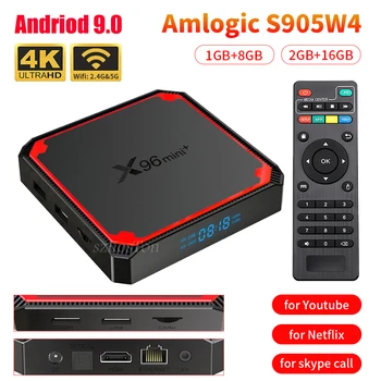 4K 2G+16G Android 9.0 TV Box Bluetooth Hääl Assistent 2.4 G Wireless WIFI Smart TVBOX pult Media player, Väga Kiire, Box