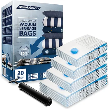 5 Pack Vaakum Ladustamise Kotid,Space Saver Kotid Compression Ladustamise Kotid Voodikatted ja Tekid,Vaakum Hülgelaev Kotid Riided