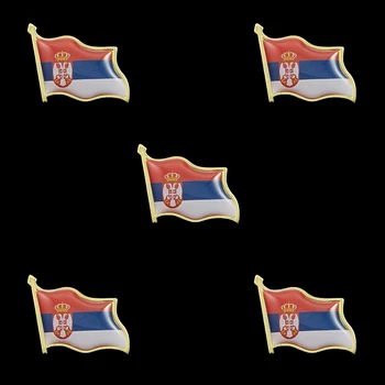 5TK Vabaaja Äri Ülikond, Särk Serbia Lipu Revääri ja Krae Pin-Sõle Nõuanded Meestele, Ehted Meestele