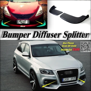 Auto Splitter Difuusor Kaitseraua Canard Huule Audi Q5 SQ5 Tuning Body Kit / Ees Kilpi Auto Fin Lõug Vähendada Keha Tune Vaadata