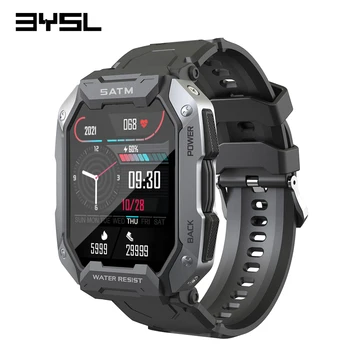 BYSL Sõjalise Smart Watch Mehed IP68 5ATM Veekindel Sport Smartwatch 1.71 tolline Bluetooth-5.0 Väljas 380mAH Aku Kellad