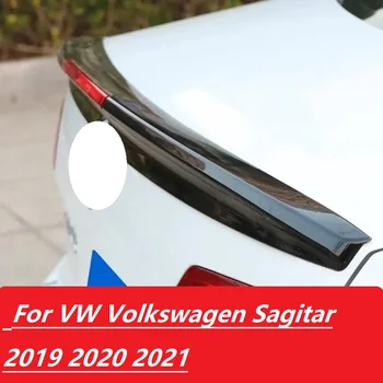 Carbon Look Taga Spoiler Pagasiruumi Kaas Läikiv Must VW Volkswagen Sagitar 2019 2020 2021