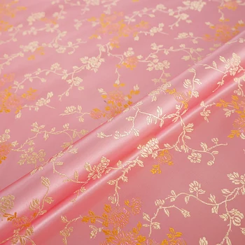 Chrysanthemum Satiin Õmblemine Jacquard Fabric Materjal Cheongsam DIY Näputöö Lapiga 50*70cm