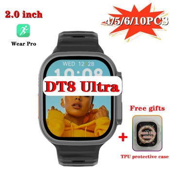 DT8 Ultra Smart Watch 4/5/6/10TK Traadita laadimise IWO Naised Mehed BIG 2,0 Tolline Push Sõnum Dial Kõne Südame Löögisageduse pk DT NR.1 Max