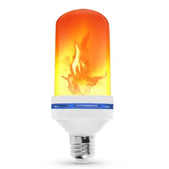 E27 LED Leek Lamp 110V Mais Pirn 9W Loominguline Hubisev LED Valgus Imiteerimist Dünaamiline Leegi Mõju Lamp AC85V-265V Kodu