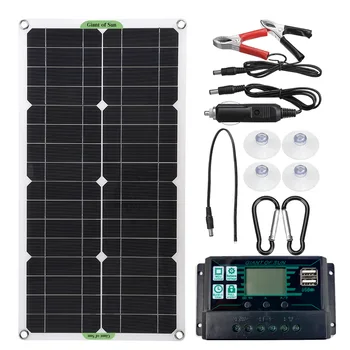 Elektri-USB-Solar-Panel Väljas Päikese Laadija Generaator Power Bank for Mobile Telefon Tuled Taskulamp Tarvikud
