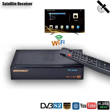 HD Digitaalne Vastuvõtja Satelliidi DVB S2 Retseptori H. 265 M3U Satelliit-TV Vastuvõtja DDR2 2GB PowerVu DRE Bsi võti FTA TV Tuuner