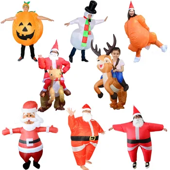 Jõulud Täispuhutav Jõuluvana Cosplay Kostüüm Lumememm Põder Pumbatud Naljakas Kostüüm Halloween Carnival Sünnipäeva Paryt Ülikond