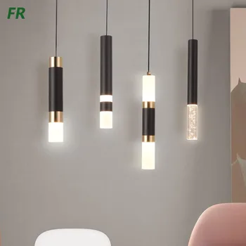 Lamp Minimalistlik Pikk Rida, Hele Luksus Stiilis Väike Lühter Põhjamaade Loomemajanduse Magamistuba LED Kohtvalgustid