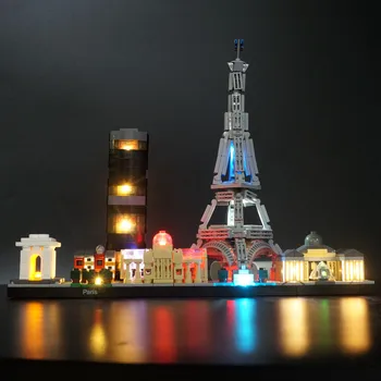 Led Light Kit For 21044 Arhitektuur Pariisi Linna Mänguasjad ehitusplokid DIY Mänguasjade Komplekt (Ei sisalda ehitusplokid)