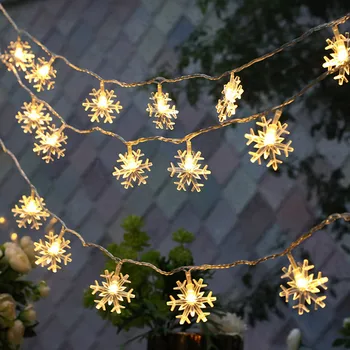 LED Lumehelves Vanik Jõulud Valgus String Aku 1/2/4 M Haldjas Tuled Magamistuba, elutuba Väljas Aia Kaunistused