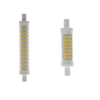 LED R7S kerge 78mm 5w 118mm 10W keraamika keha R7S lamp 15mm läbimõõduga J78 J118 R7S täiuslik asendada halogeen lamp
