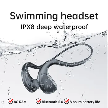 Luu Juhtivus Kõrvaklappide Ujumine Traadita Bluetooth-peakomplekti 5.0 Sport ipx8-ga-Veekindel Sukeldumine MP3 Kõrvaklappide jaoks Xiaomi Huawei