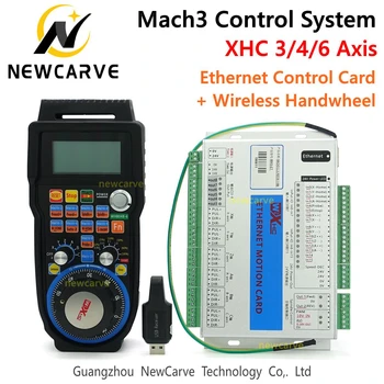Mach3 Controller Kit XHC 2MHz Ethernet Breakout Pardal 3 4 6-Telje Liikumise Kontroll Kaardi MPG Traadita Ripats Käsiratas WHB04B