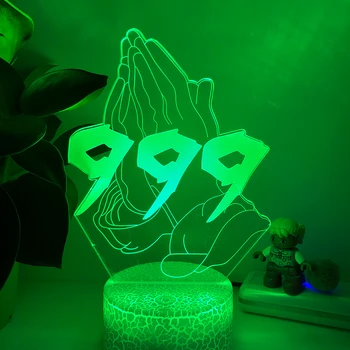 MAHLA WRLD igavesti 999 Akrüül 3D Illusioon LED Night Light Home Decor Lapse Sünnipäeva Kingitus Tabel Lamp Dropshipping