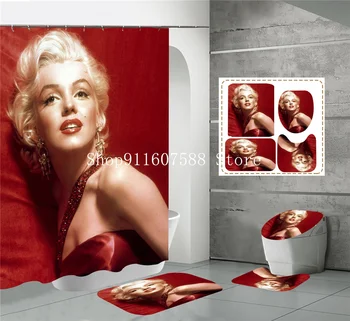 Marilyn Monroe Seksikas Naine, Dušš Kardin Vann Kardina Komplekt Fashion Vannituba Kardin Ilu Home Decor Dropshipping