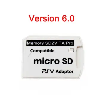 Mälukaardi Adapter SonyPlayStation VITA V6.0 SD2VITA Pro Henkaku 3.65 Süsteemi 1000 2000 TF MicroSD Kaardile P-SV Converter Valge