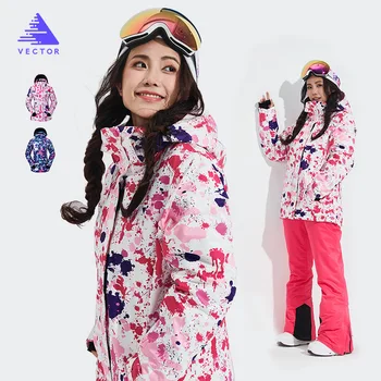 Paks, Soe Ski Ülikond Naiste Veekindel Hingav Suusa-ja Lumelaua Jope Püksid Komplekt Naine Lume Kostüümid Outdoor Kanda
