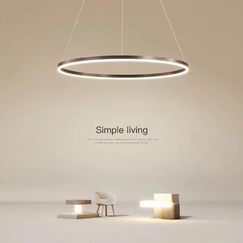 Ring ühe ringi lamp kaasaegne minimalistlik LED-lühter restoran elutuba bar room hotel uuring loominguline valgustus