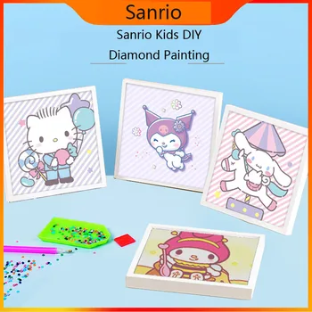 Sanrio Diamond Maali 5D HelloKitty Kuromi tegelaskujusid Diy Diamond Anime Kass Diamond Mosaiik Lastele Uue Aasta Kingitus