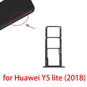 SIM-Kaardi Salv + SIM-Kaardi Salv + Micro SD Card Tray jaoks Huawei Y5 lite (2018)