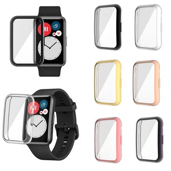 Slim Electroplate TPÜ karpi Kaas Huawei Vaata sobib Smart Watch Protector Shell Raam