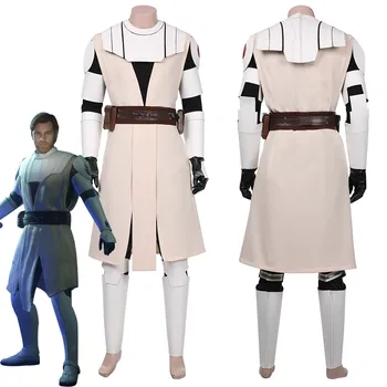 Star Cosplay Wars: The Clone Wars -Obi - Wan Kenobi Cosplay Kostüüm Mantel Ühtne Varustus Halloween Carnival Ülikond