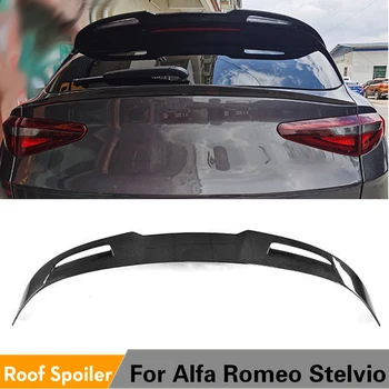 Süsinikkiust Tagumine Katuse Aken Lip Spoiler jaoks Alfa Romeo Stelvio Baas, Sport Ulitity TI Quadrifoglio 2017 2018