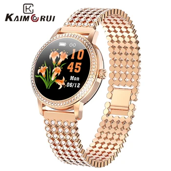 Teemant naastrehvid Smart Watch 2021 Naiste Armas Terasest Kellad IP68 Veekindel Käevõru Südame Löögisageduse LW20 Smartwatch Kingitus Väljavalitu