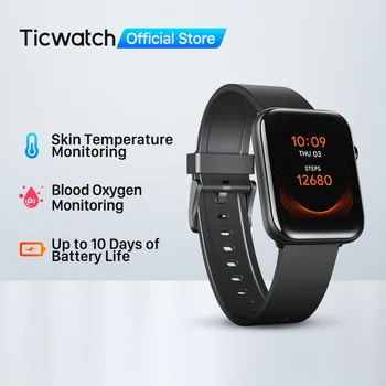 Ticwatch PIKKUS Fitness Smartwatch Mehed/Naised Jälgida Naha Temperatuuri, Hapniku Magada Jälgimise Veekindel Ujuda Sport Watch