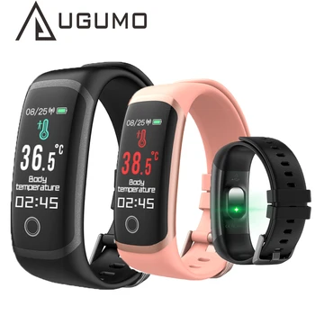UGUMO T4 Smart Watch Keha Temperatuuri Mõõtmiseks Käevõru Südame Löögisagedus, vererõhk, Jälgida Meeste ja Naiste Sport Fitness Tracker Vaadata